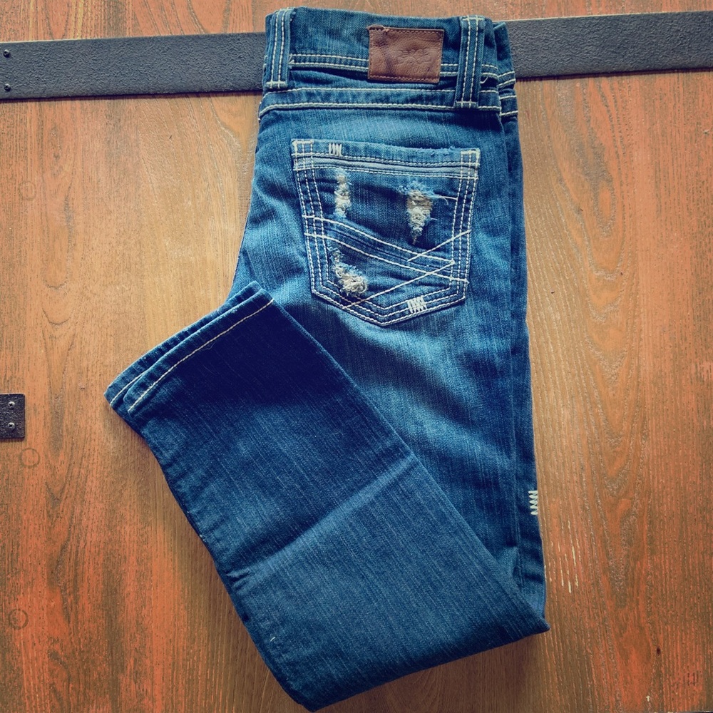 BKE Stella skinny slim fit crop jeans. 25” inseam